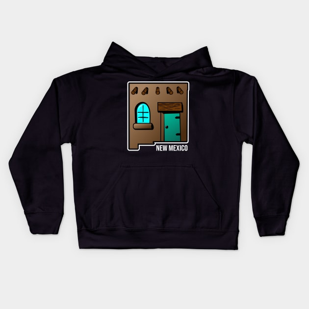 New Mexico Hacienda Kids Hoodie by Carlosj1313